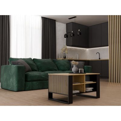 4. COFFEE TABLE MODERN 4P SLIM ARTISAN BLACK LEG