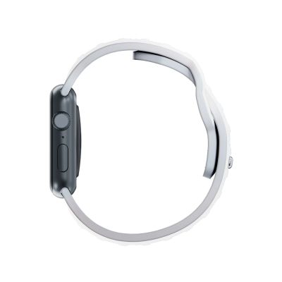 5. 3mk Silicone Watch Strap for Apple Watch 38 / 40 / 41 mm - white