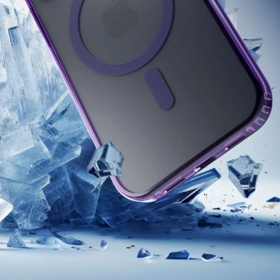 15. 3mk Frosty MagCase purple for Apple iPhone 15 Plus - purple
