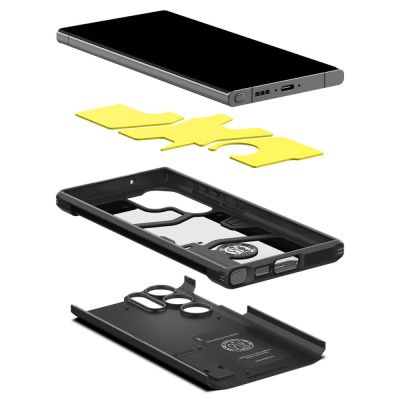 23. Spigen Tough Armor Case for Samsung Galaxy S23 Ultra - Black