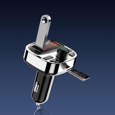 5. Dudao R2PRO+ Transmitter with PD25W Bluetooth 5.3 RGB Charging Ports - Black and Silver