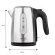 14. Adler AD 1273 electric kettle (1200W 1l; silver)