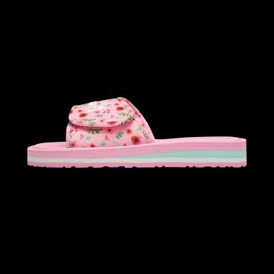4. Kubota Velcro Flip Flops Multicolor Floral Pink K25SS-100-001-28-1
