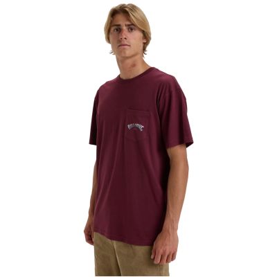 4. Billabong Stacked Arch Tee EBYZT00175-RSN0 Burgundy L