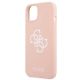 6. Guess GUHCP13SLS4GWPI iPhone 13 mini 5.4" pink/pink hard case Silicone 4G Logo