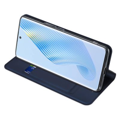 6. Dux Ducis Skin Pro Case for Honor Magic5 Flip Card Wallet Stand Blue