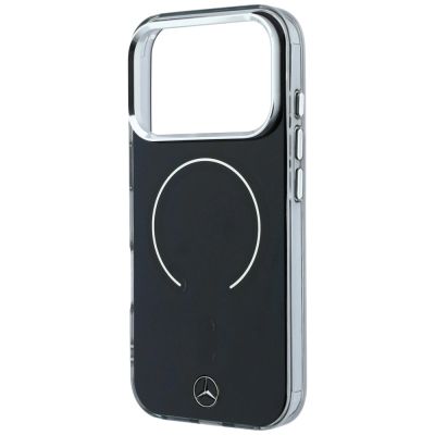 6. Mercedes Double Layer Iconic Logo MagSafe Case for iPhone 18 Pro Max / 17 Pro Max - Black