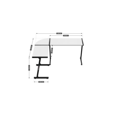 32. Huzaro Hero 6.0 White Gaming Desk