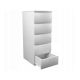 2. W5 CHEST OF 5 DRAWERS MATT WHITE