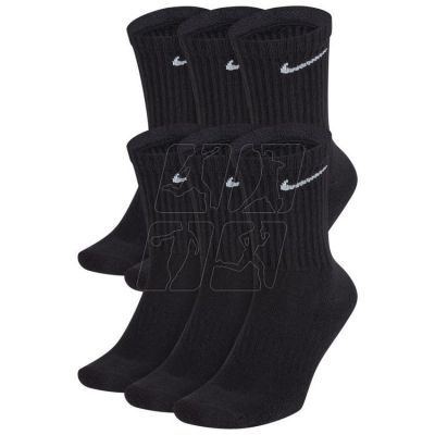 2. Nike Everyday Cushion Crew 6Pak SX7666-010 socks