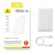 10. Baseus EnerFill FP11 10000mAh 15W Power Bank with White USB-C Cable 20V/3A 30cm - White
