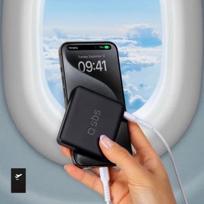12. Powerbank SBS NanoTube 5000 mAh High-Density - black