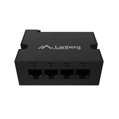 2. LANBERG SWITCH POE EXTENDER 1XIN 3XOUT 100MB FAST ETHERNET DIN RAIL 30W