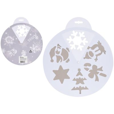 6. ARTIFICIAL SNOW TEMPLATE 30CM 6 DESIGNS