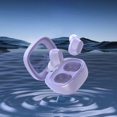 3. Choetech MEMS wireless TWS Bluetooth 5.3 headphones - purple