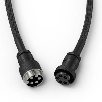 5. Glorious GMMK Coiled Cable Phantom Black, Spiralkabel, USB-C/USB-A, black
