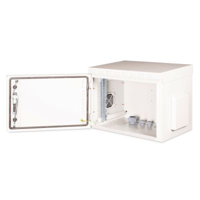 15. Digitus 19" 7U wall-mounted network cabinet 600x450, solid door, gray, undivided, assembled, IP55, 100kg