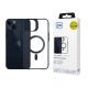 26. 3mk Satin Armor MagCase with MagSafe for iPhone 14 Plus - Clear with Black Frame