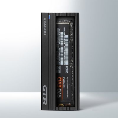 2. Axagon EM2-GTR M.2 Black SSD Enclosure