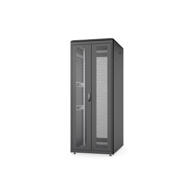 2. Digitus Unique 19" 42U rackmount network cabinet, 800x1000mm, glass front door, gray, 800kg