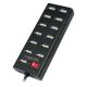 LogiLink UA0126 USB 2.0 Hubs and Concentrators 480 Mbit/s Black