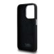 7. Karl Lagerfeld Silicone Metal Script Logo iPhone 15 Pro Max Case - Black