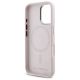 7. Karl Lagerfeld Silicone Shadow Metal Initial MagSafe iPhone 16 Case - Pink
