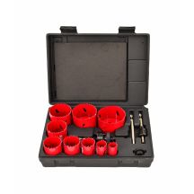 AWTOOLS BIMETAL HOLE SAWS SET. 19-64mm 13 pcs.