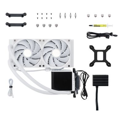 5. TRYX PANORAMA Complete Water Cooling ARGB - 240 mm white - AMD Socket AM4 (Ryzen) - AMD Socket AM5 (Ryzen Zen4)