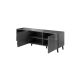 2. ABETO TV cabinet 150x42x52 graphite/glossy graphite