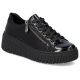 4. Rieker W N2501-00 black wedge shoes