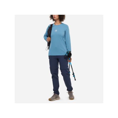 2. MILLET Seneca T-shirt for women, Ts Ls Uv W, blue