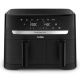 TEFAL Dual Easy Fry Essential Airfryer EY901N, 2700 W, 8.3 L, Juodas