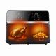 19. ELDOM FAT-FREE FRYER FR200 9 L, 2200W, TWO INDEPENDENT DRAWERS, 8 PROGRAMS, LED DISPLAY, TEMP. 80°C–200°C