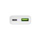 NATEC RIBERA GAN SLIM WALL CHARGER USB-A USB-C 20W WHITE