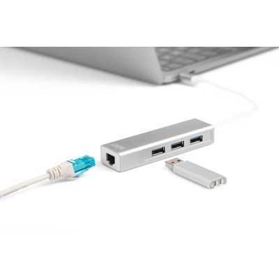 3. Digitus Hub USB 3.0 Type-C™ with Gigabit Ethernet
