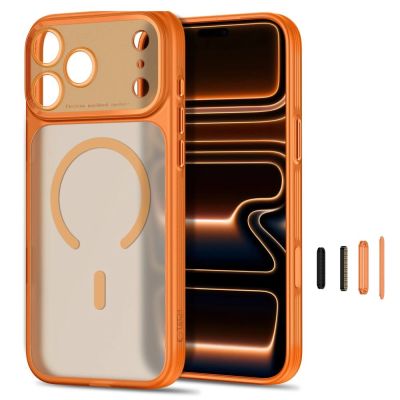 2. Tech-Protect MagPrime MagSafe CC Case for iPhone 18 Pro Max / 17 Pro Max - Matte Orange