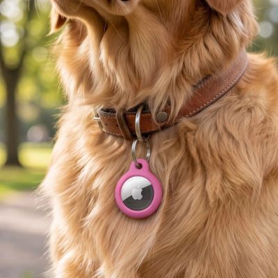 4. Tech-Protect Rough Case for Apple AirTag 1/2 - Pink