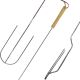 15. 100CM CAMPING FORK WITH WOODEN HANDLE