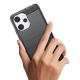 6. Flexible carbon pattern case for Xiaomi Redmi 12 Carbon Case - black