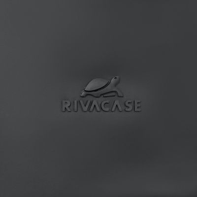 3. Rivacase Eden Backpack Roll-Up Backpack Black Polyester, Waxed Leather (Pull Up)