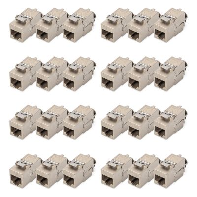 11. Digitus Keystone Module CAT 6A, Shielded with Smart Cable Manager, Kit (24 pcs)