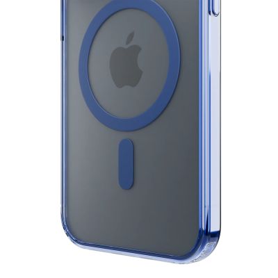 9. 3mk Frosty MagCase Blue Case for Apple iPhone 13 Pro Max - Transparent