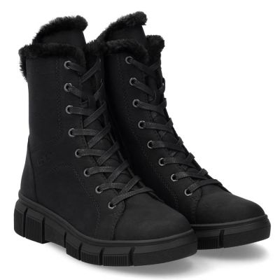 8. Rieker W X3402-00 RKR743 Fur Ankle Boots