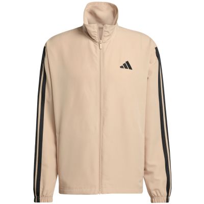 11. Men's adidas Sportswear Basic 3-Stripes Woven Tracksuit Beige JX3149