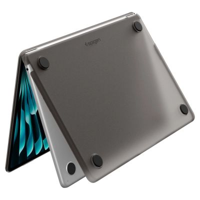 4. Spigen AirSkin Case for MacBook Air 13" 2023/2024/2025/2026 - Semi-Transparent