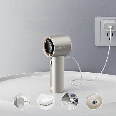 6. Jisulife Handheld Fan Pro1 S 5000mAh FA53PRO Mini Blower Portable USB Metal Fan - Light Brown