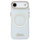 4. Guess IML Script Metal MagSafe Case for iPhone Air - Clear