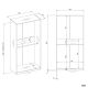 7. OPENO 2W WHITE Wardrobe, Modular Rack with 2 Hanging Rails for the Bedroom