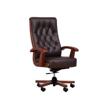 CONSUL brown leather armchair